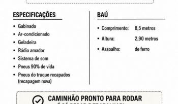 M-BENZ ATEGO 2425 BAÚ 2011 full